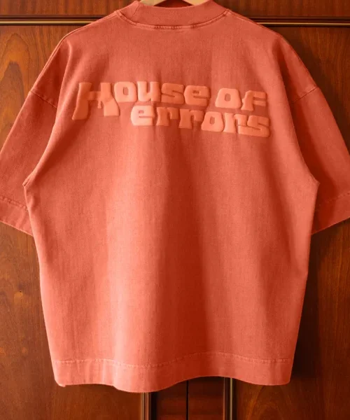 House of Errors All-Seeing Heavyweight in Scarlet T-Shirt