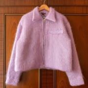 House of Errors Mohair Chainquilt in Lilac Jacket