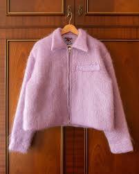 House of Errors Mohair Chainquilt in Lilac Jacket