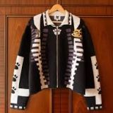House of Errors Redondo Football Knitted Jacket